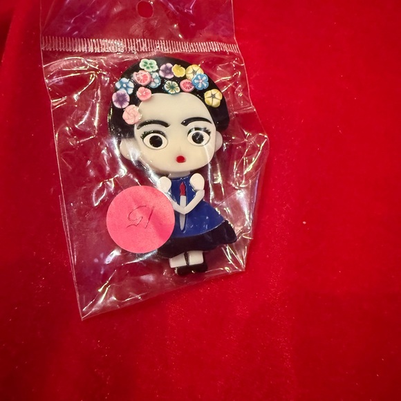 Accessories - Colorful Frida Kahlo Brooch